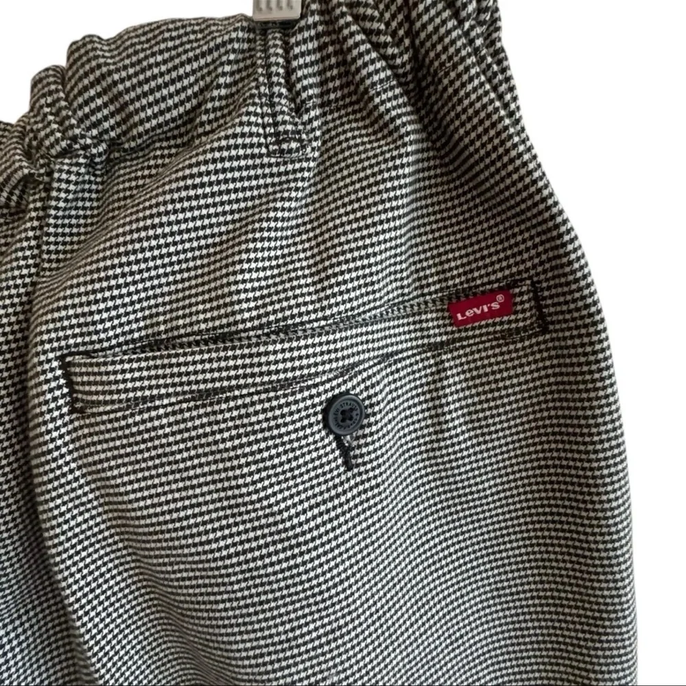 Men’s Levis XX Chino EZ Taper Black/White Stretch Elastic Waist Pants Size L